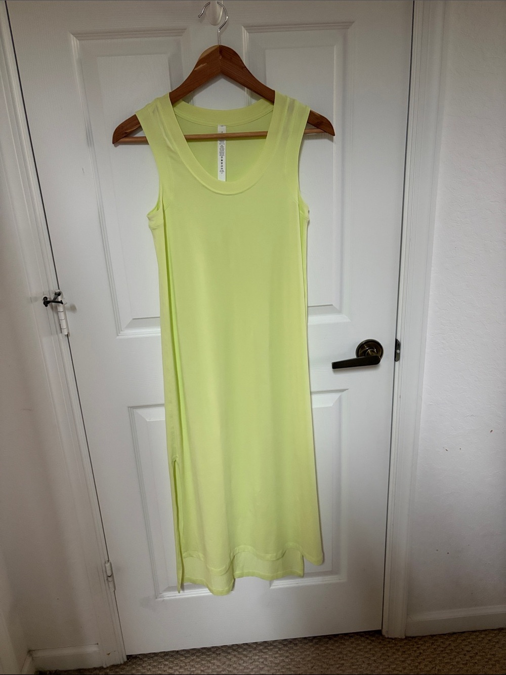 lululemon athletica Neon Lime Sleeveless Tank Dress